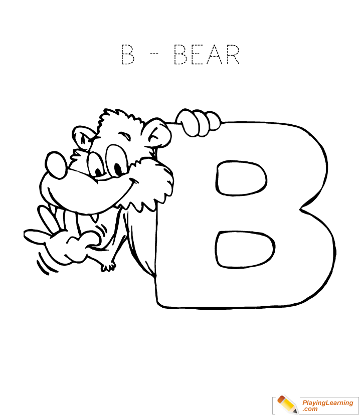 Alphabet coloring letter b coloring page free alphabet coloring letter b coloring page