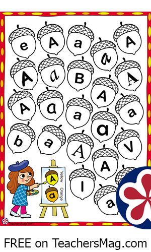 Letter a worksheets for preschoolers