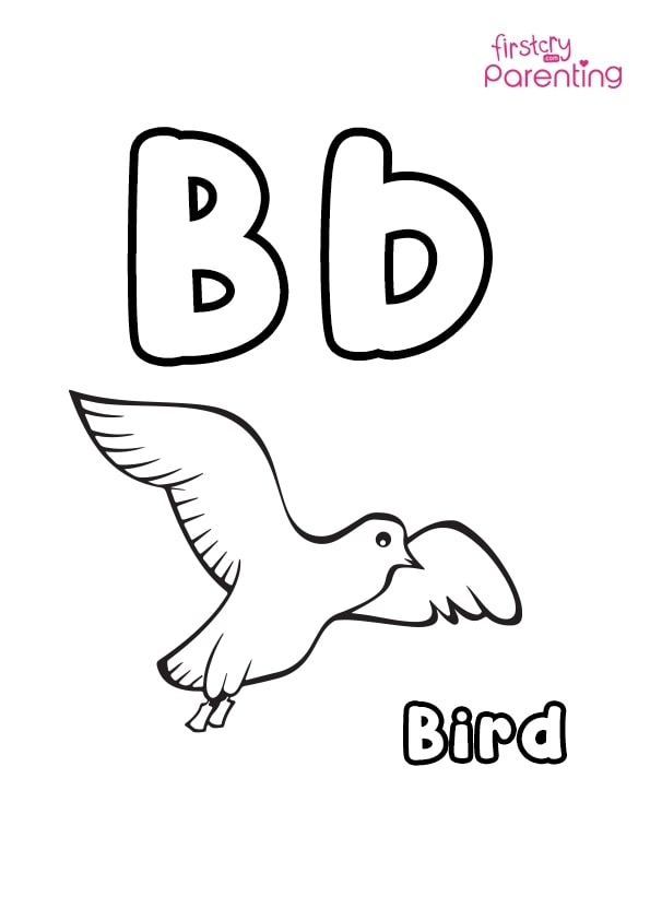 Easy printable letter b coloring pages for kids