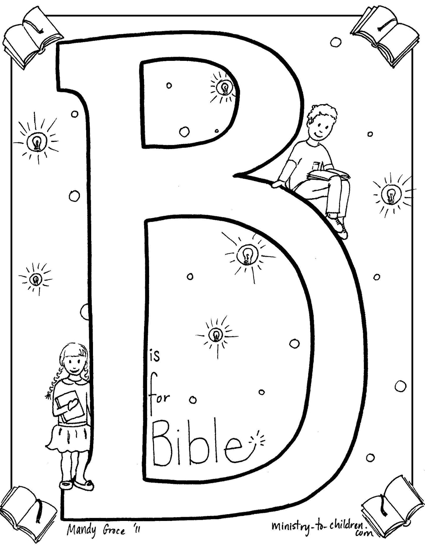 Bible alphabet coloring pages pages download only