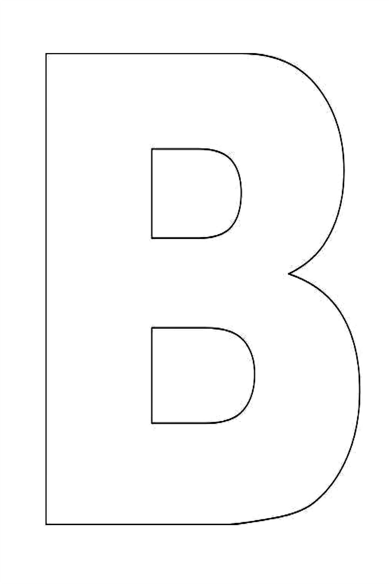 Printable letter b craft template