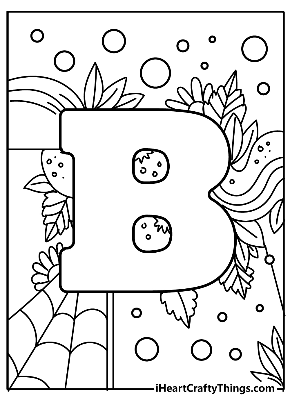 Letter b coloring pages free printables