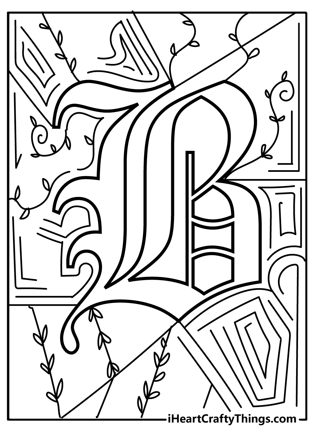 Letter b coloring pages free printables