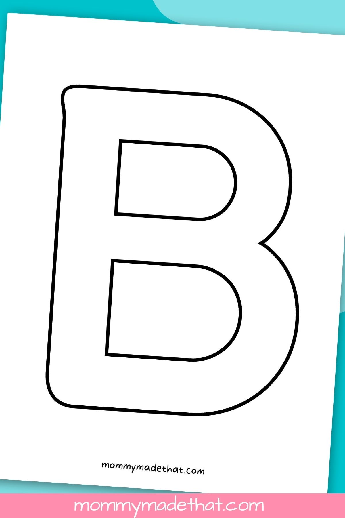 Printable letter b free template