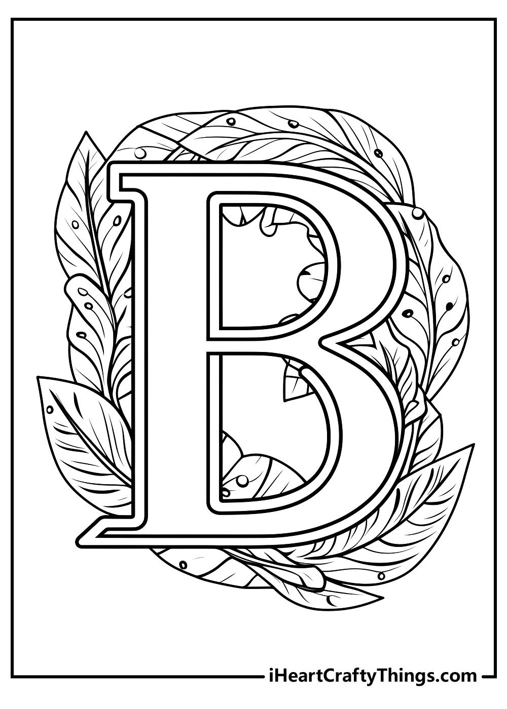Letter b coloring pages free printables