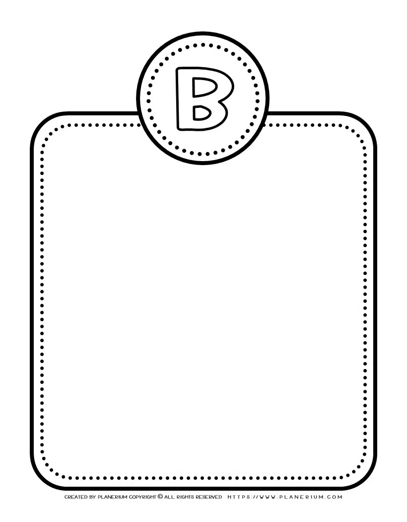 Alphabet letter templates