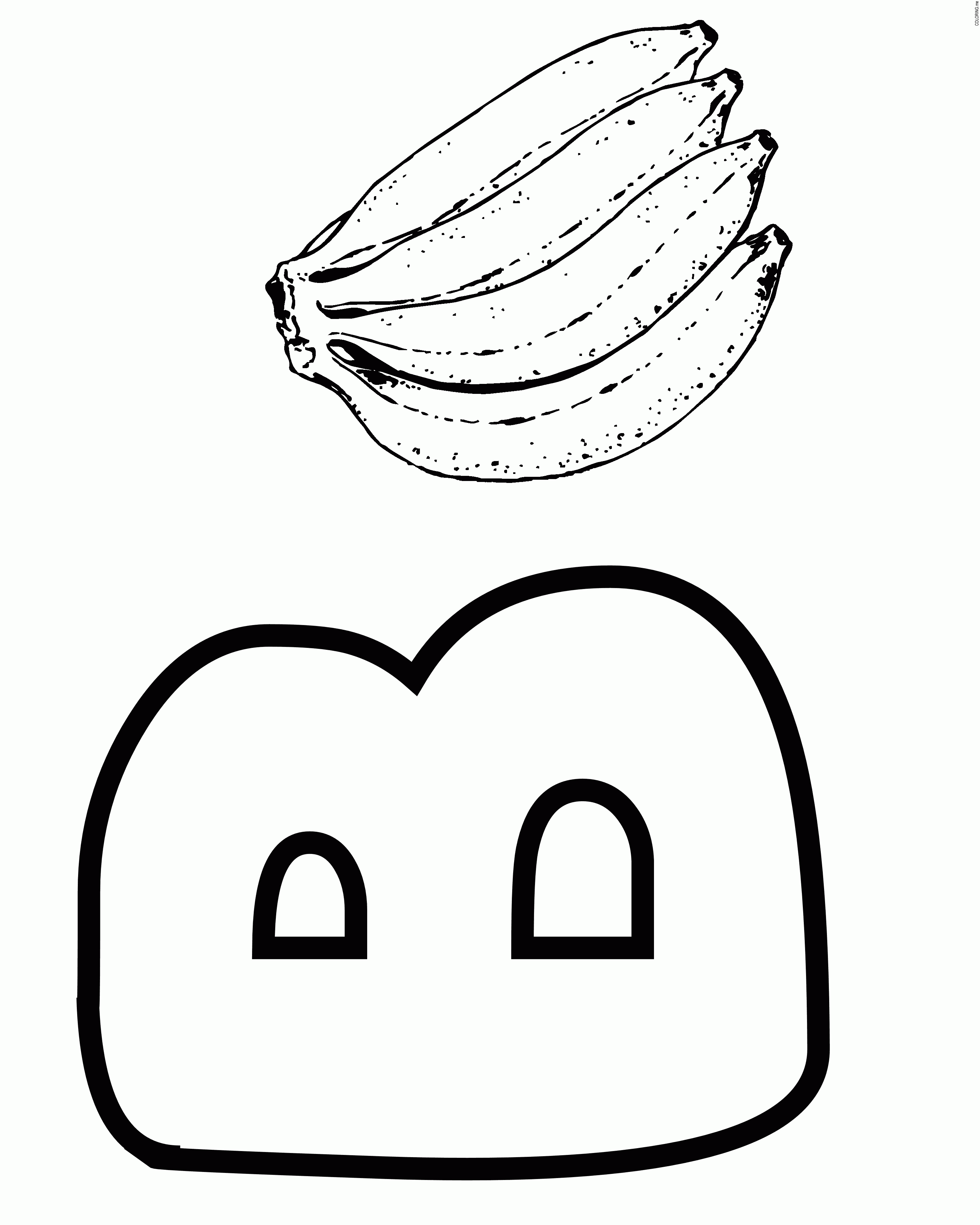 Page letter b banana