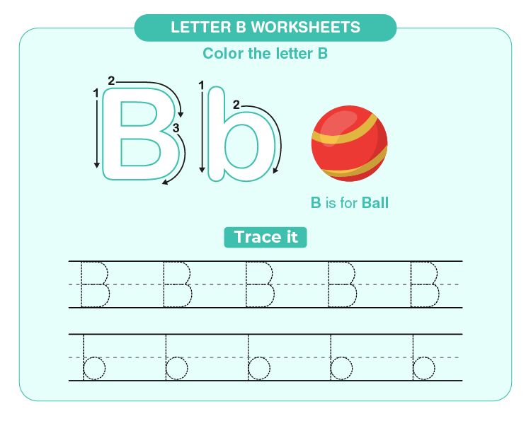 Letter b worksheets download free printables