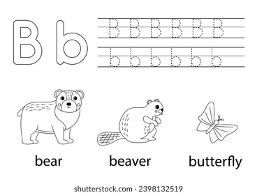 Letter b worksheets images stock photos d objects vectors