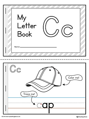 Letter c mini book printable