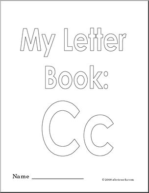 Coloring pages my letter c coloring book