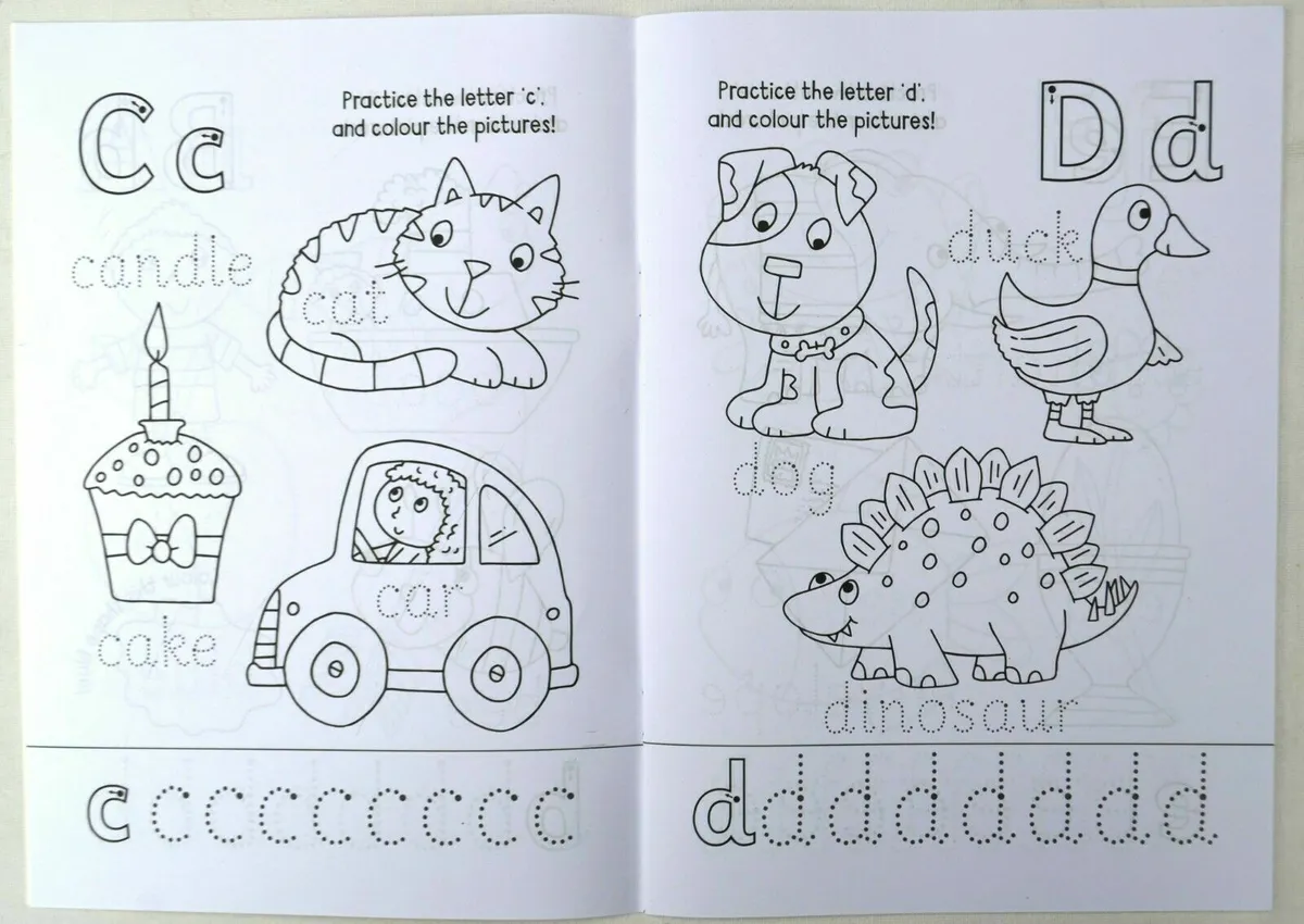 Abc colouring book a size