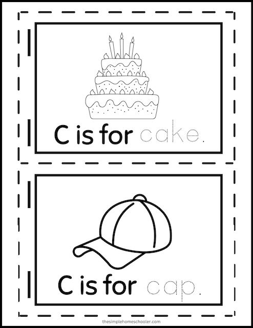 Free letter c worksheets easy print