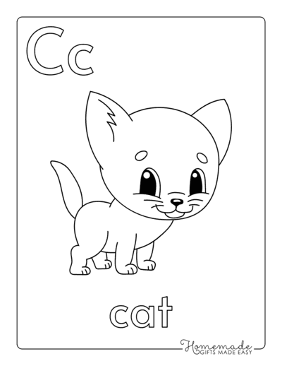 Free printable alphabet coloring pages for kids