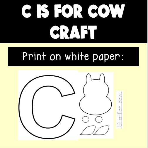 Letter c craft