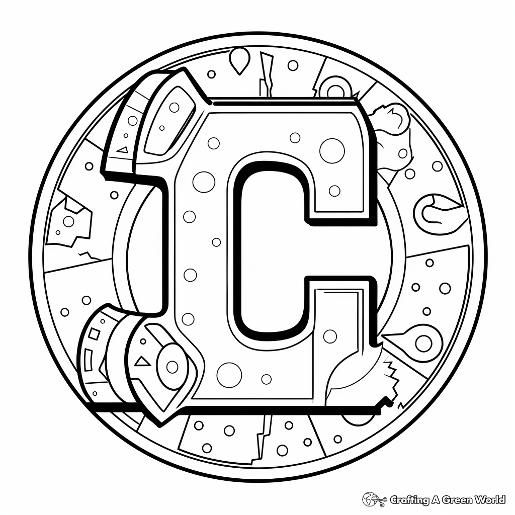 Letter c coloring pages