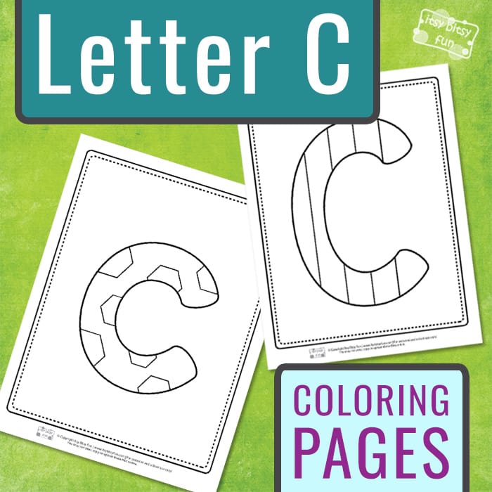 Letter c coloring pages