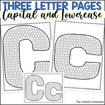 Letter c alphabet dot painting activities by the connett connection