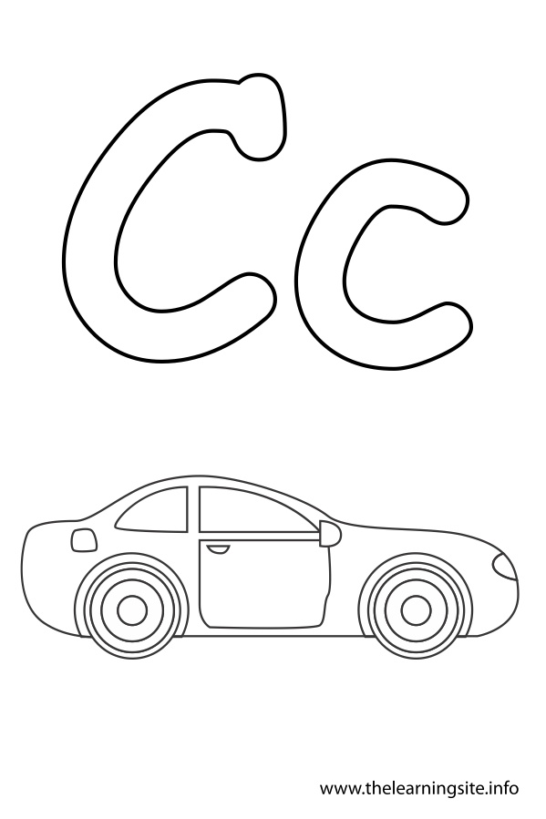 Alphabet flash cards coloring pages download and print for free