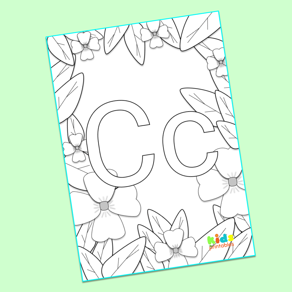 Letter c coloring pages kids