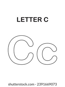 Flashcard letter c stock photos