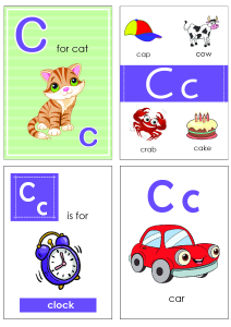 Alphabet flash cards