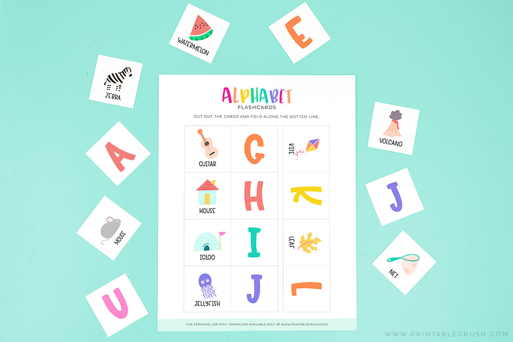 Free printable alphabet flashcards