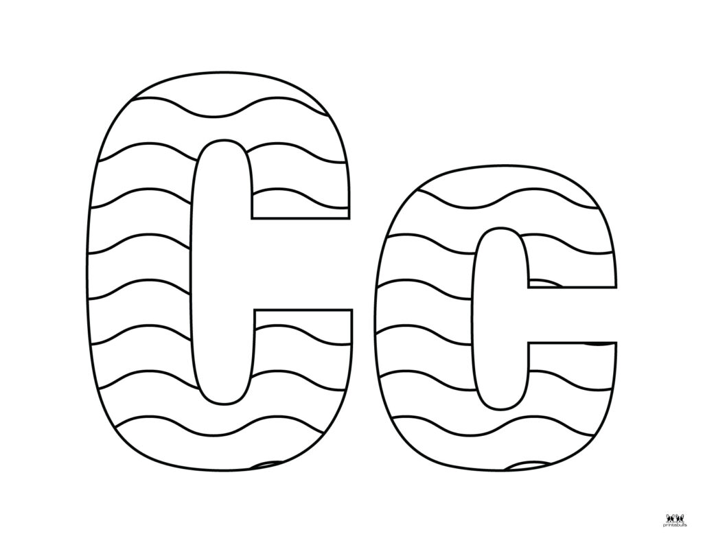 Letter c coloring pages