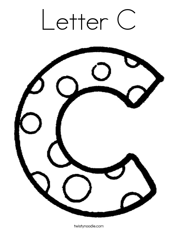 Letter c coloring pages printable for free download