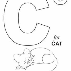 Letter c coloring pages printable for free download