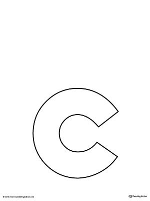 Lowercase letter c template printable lettering letter b worksheets letter case