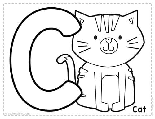 Alphabet coloring pages