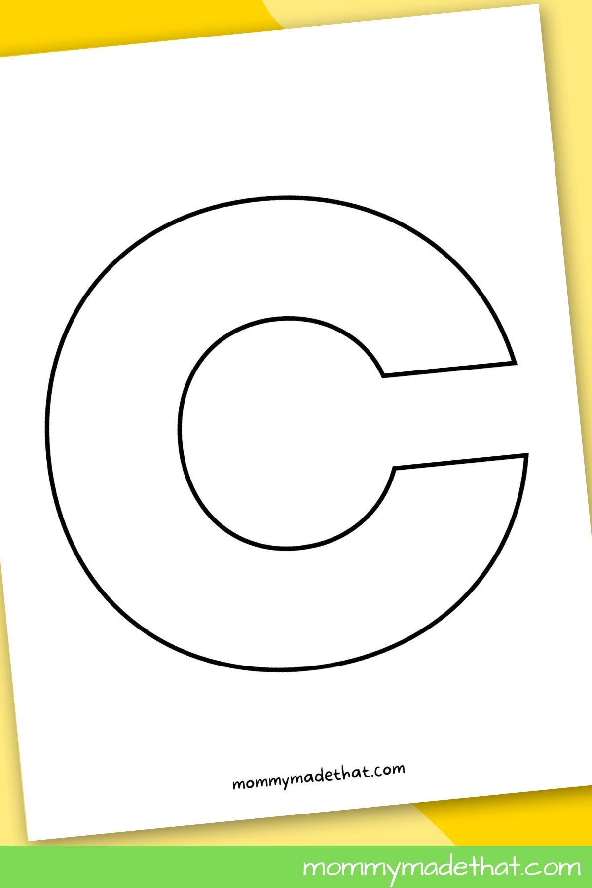 Printable letter c grab the free templates