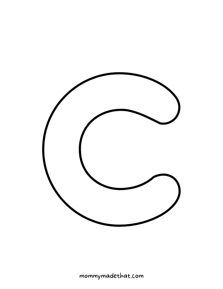 Printable letter c grab the free templates