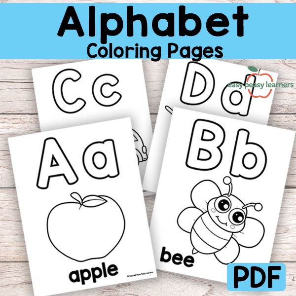 Alphabet coloring pages