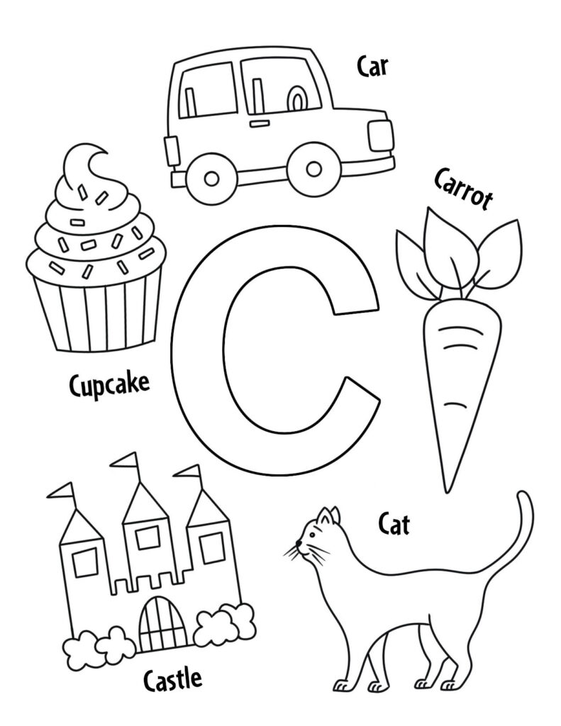 Free letter c worksheets for preschool â the hollydog blog