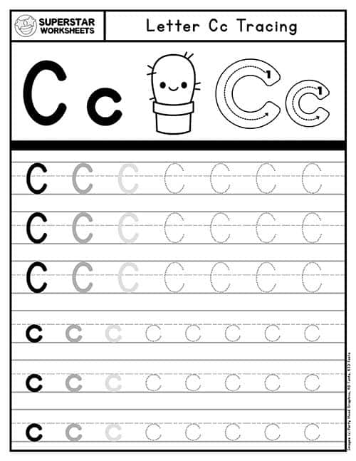 Letter c worksheets