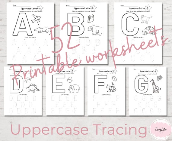 Printable alphabet letter tracing worksheets preschool prek worksheets prewriting tracing tracing letters abc coloring page pdf