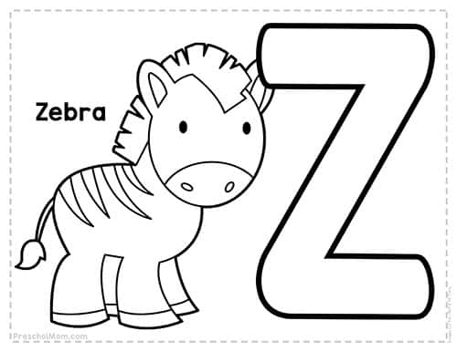 Alphabet coloring pages