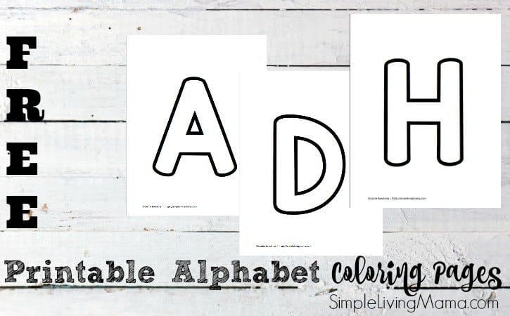 Free alphabet printable coloring pages