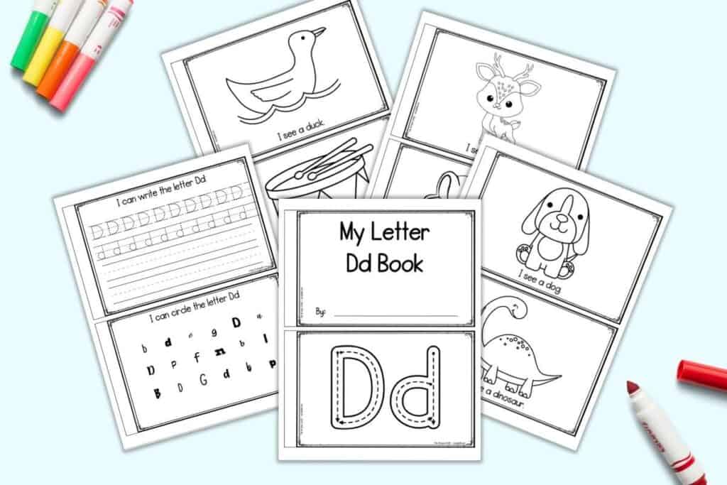 Free printable letter d book emergent reader