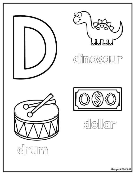 Alphabet coloring pages coloring book printable for kids pages a to z