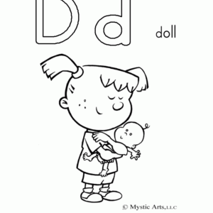 Letter d coloring pages printable for free download