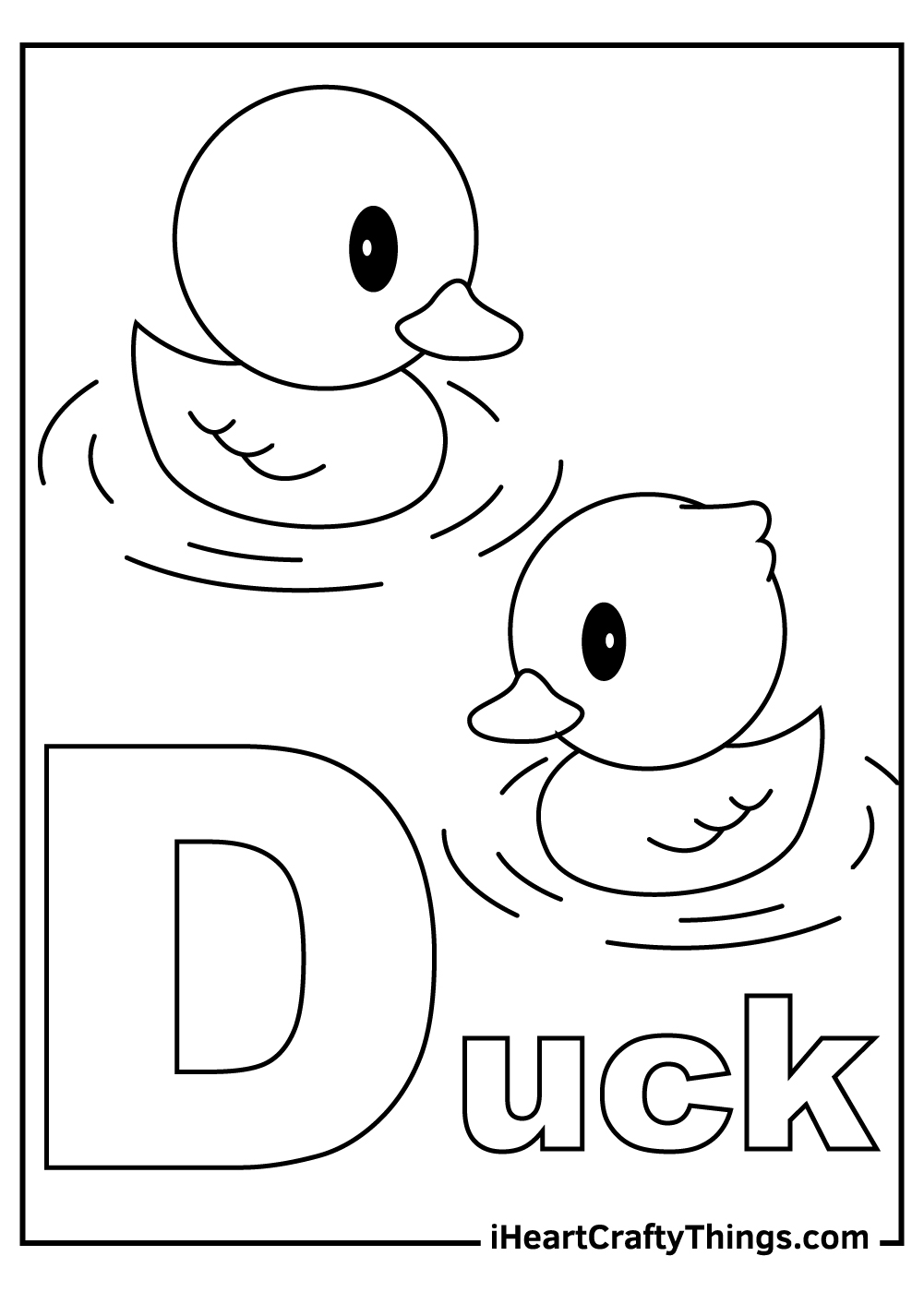 Letter d coloring pages free printables