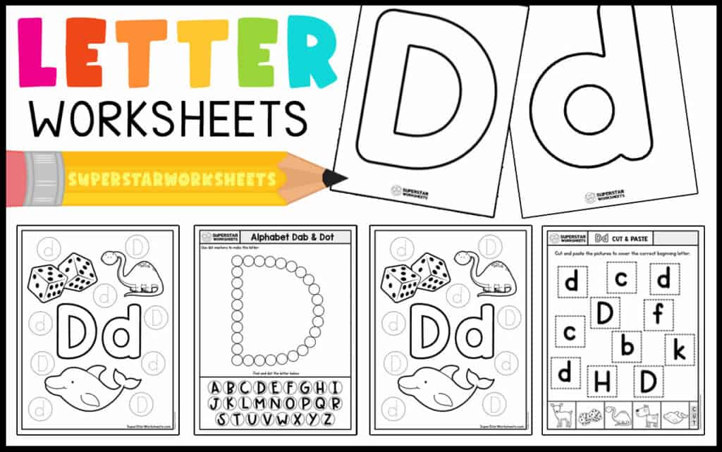 Letter d worksheets