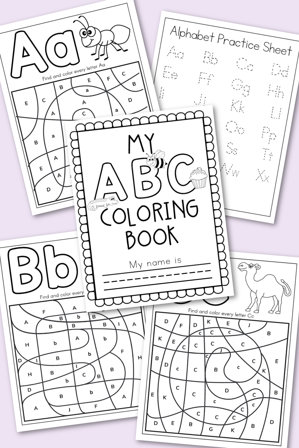 Free printable alphabet coloring book