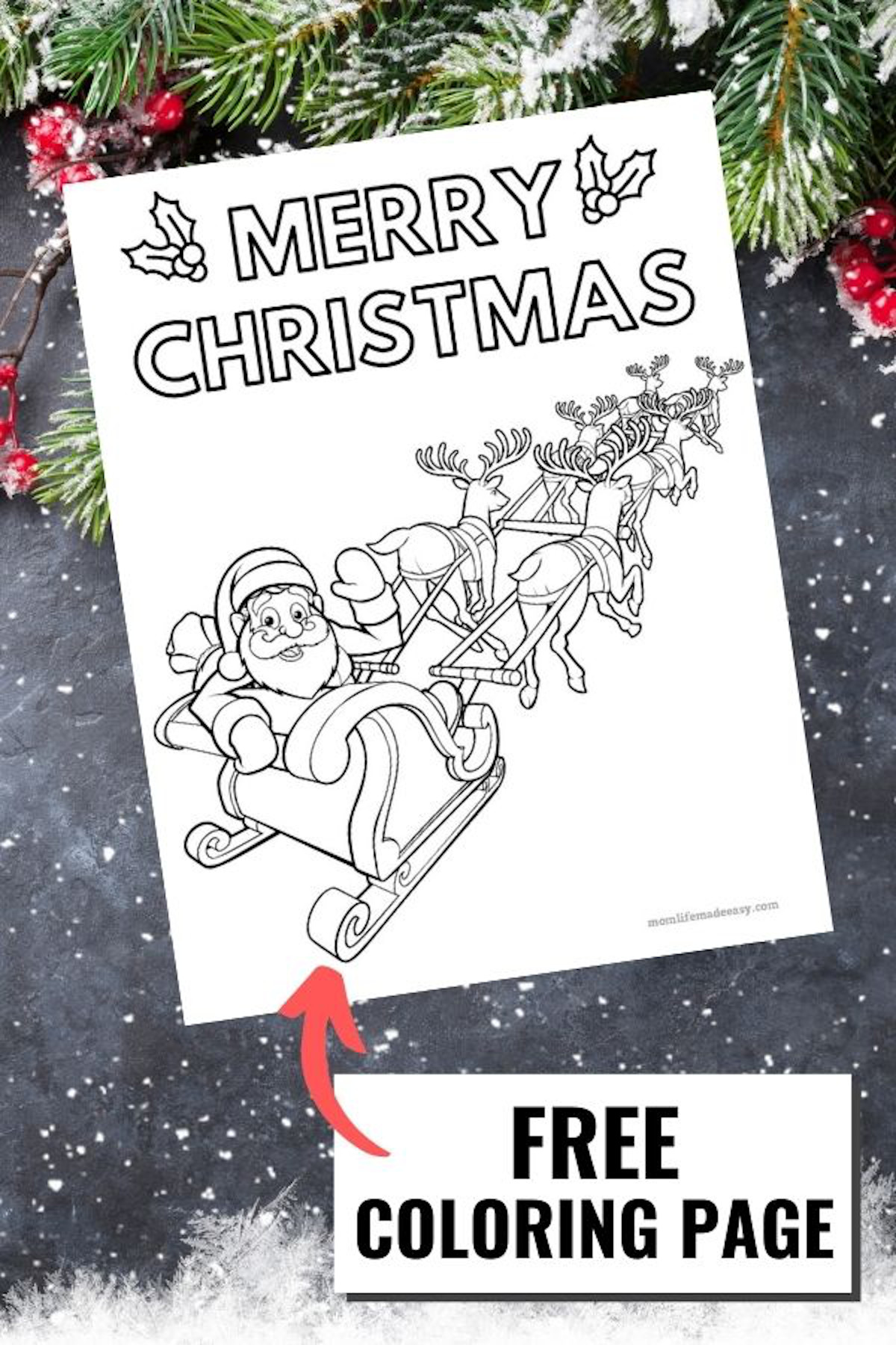 Free christmas coloring pages