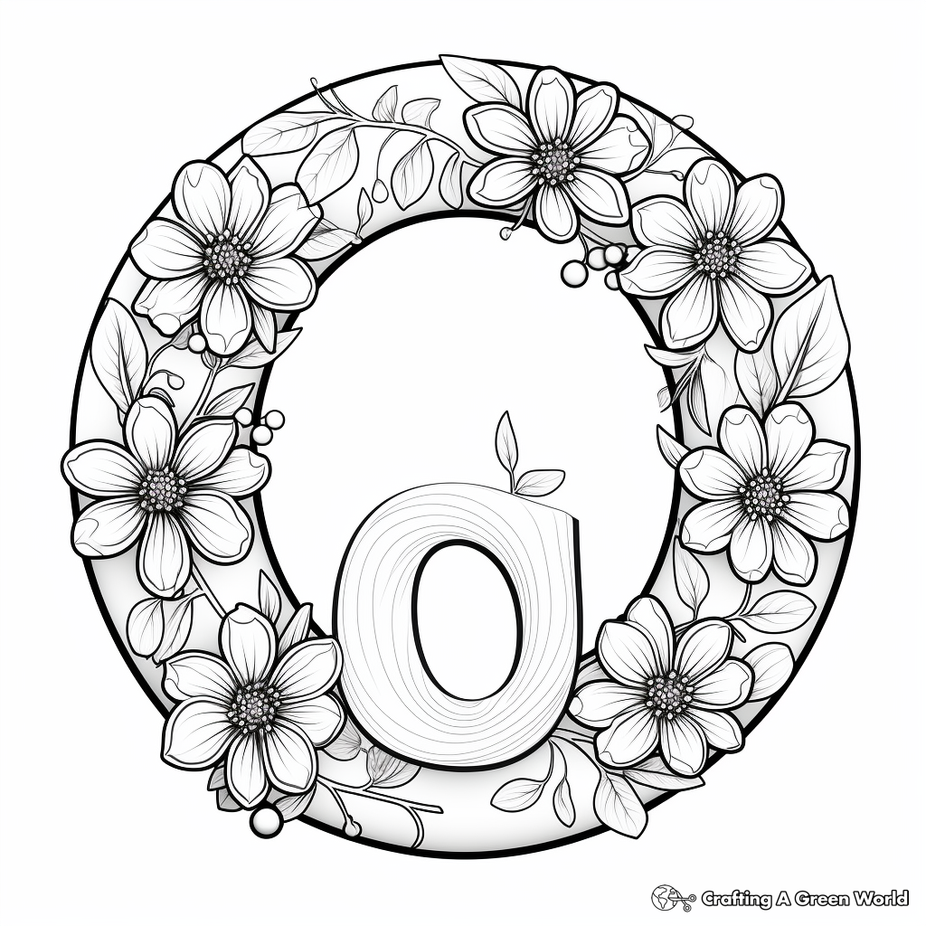 Letter o coloring pages