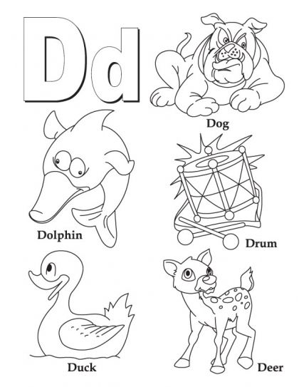 Letter d alphabet coloring pages letter d worksheet letter a coloring pages