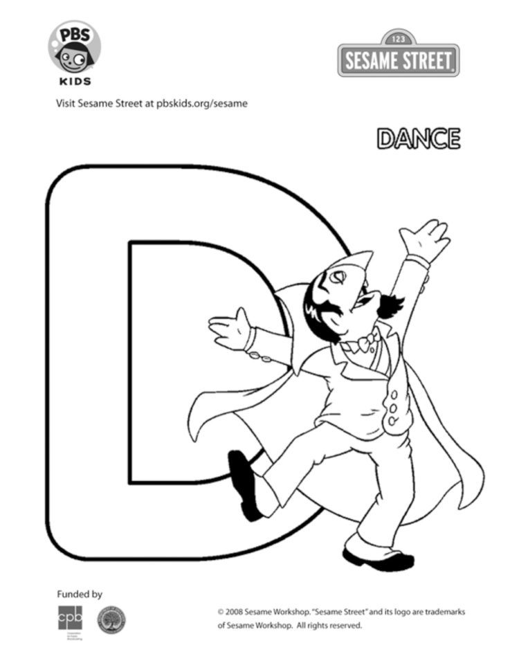 The letter d coloring page kids coloringâ kids for parents